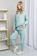 Load image into Gallery viewer, Zenana Full Size Drawstring Drop Shoulder Hoodie and Joggers Set