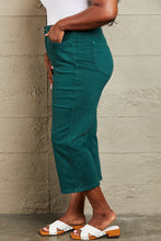 Load image into Gallery viewer, Hailey Tummy Control High Waisted Cropped Wide Leg Jeans
