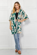Load image into Gallery viewer, Justin Taylor Time To Grow Floral Kimono in Green