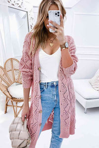 Ellie V-Neck Long Sleeve Cardigan