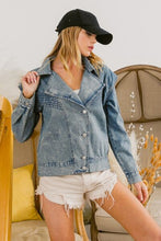 Load image into Gallery viewer, Button Up Long Sleeve Denim Jacket