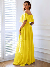 Load image into Gallery viewer, Sunshine Off-Shoulder Layered Split Maxi Dress