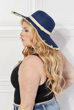 Load image into Gallery viewer, Bring Me Back Sun Straw Hat in Navy