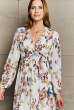 Load image into Gallery viewer, Good Day Chiffon Floral Midi Dress