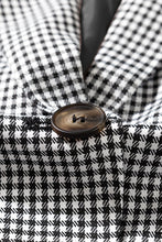 Load image into Gallery viewer, Veronica Plaid Lapel Collar Button Cuff Blazer