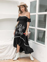 Load image into Gallery viewer, High-Low Off-Shoulder Dress