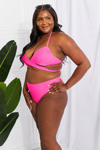 Load image into Gallery viewer, Swim Summer Splash Halter Bikini Set in Pink