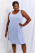 Load image into Gallery viewer, Look Good, Feel Good Washed Sleeveless Casual Dress in Periwinkle