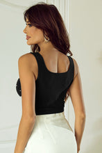 Load image into Gallery viewer, Dianna Pearl Detail Square Neck Tank