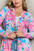 Load image into Gallery viewer, Floral Open Front Long Sleeve Cardigan