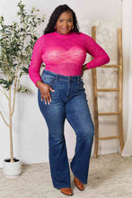 Load image into Gallery viewer, We were pink on Wednesdays Round Neck Long Sleeve Bodysuit