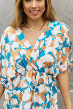 Load image into Gallery viewer, Floral Print Wrap Tunic Top