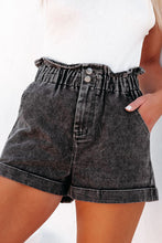 Load image into Gallery viewer, Jeannie Paperbag Waist Denim Shorts with Pockets