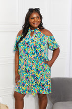 Load image into Gallery viewer, Perfect Paradise Printed Cold-Shoulder Dress