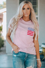 Load image into Gallery viewer, Striped US Flag Crewneck Tee