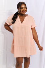 Load image into Gallery viewer, Easy Going Gauze Tiered Ruffle Mini Dress