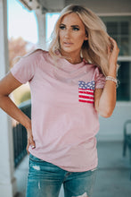 Load image into Gallery viewer, Striped US Flag Crewneck Tee