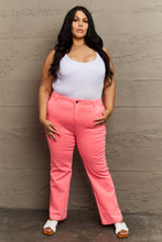 Load image into Gallery viewer, Kenya High Waist Side Twill Straight Jeans