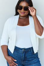Load image into Gallery viewer, My Favorite 3/4 Sleeve Cropped Cardigan in Ivory
