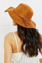 Load image into Gallery viewer, Fame Forever My Moment Suede Fedor Hat in Brown