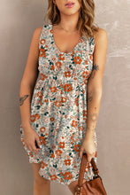 Load image into Gallery viewer, Floral Printed Button Down Sleeveless Magic Dress