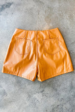 Load image into Gallery viewer, RUNWAY VEGAN LEATHER SHORTS
