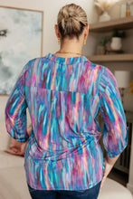 Load image into Gallery viewer, Little Lovely Blouse in Blue Multi