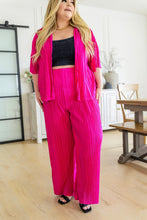 Load image into Gallery viewer, Low Key Perfect Plisse Set in Hot Pink