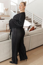Load image into Gallery viewer, Night Out Plisse Jumpsuit