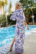 Load image into Gallery viewer, Bohemian Dolman Sleeve Side Slit Maxi Dress