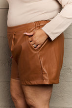 Load image into Gallery viewer, Leather Baby High Waist Vegan Leather Shorts