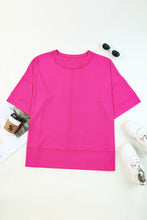 Load image into Gallery viewer, Plus Size Round Neck Dropped Shoulder Tee