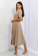 Load image into Gallery viewer, Put In Work Wrap Knit Midi Dress