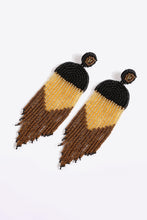 Load image into Gallery viewer, Beaded Fringe Dangle Earrings