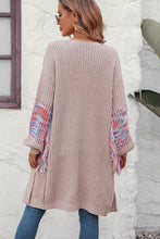 Load image into Gallery viewer, Fringe Sleeve Dropped Shoulder Cardigan