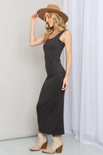Load image into Gallery viewer, Neck Sleeveless Maxi Dress in Ash Grey