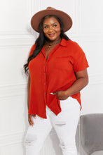 Load image into Gallery viewer, Summer Breeze Gauze Short Sleeve Shirt in Copper