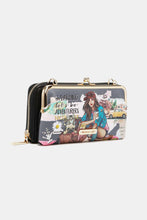 Load image into Gallery viewer, Nicole Lee  Signature Kiss Lock Crossbody Wallet