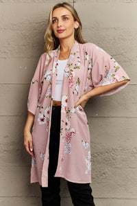 Taylor Aurora Rose Floral Kimono
