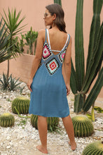 Load image into Gallery viewer, Siesta Key Openwork Sleeveless Embroidery Dress