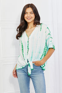 Beachy Keen Full Size Tie-Dye Top