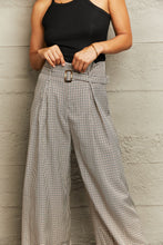 Load image into Gallery viewer, Plaid Wide Leg Pants
