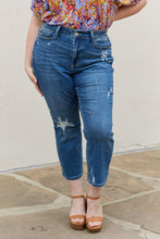 Load image into Gallery viewer, Judy Blue Theresa  High Waisted Ankle Distressed Straight Jeans