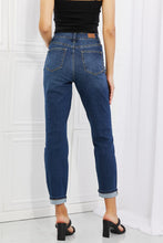 Load image into Gallery viewer, Crystal  High Waisted Cuffed Boyfriend Jeans