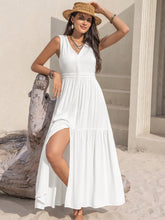 Load image into Gallery viewer, Positano Slit V-Neck Sleeveless Dress