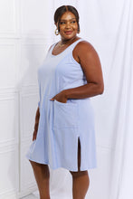 Load image into Gallery viewer, Look Good, Feel Good Washed Sleeveless Casual Dress in Periwinkle