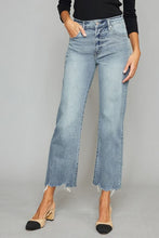Load image into Gallery viewer, Kancan High Waist Raw Hem Cropped Wide Leg Jeans