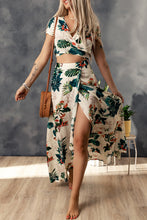 Load image into Gallery viewer, Tropical Print Crop Top and Maxi Skirt Set