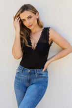 Load image into Gallery viewer, Pick Up The Lace Full Size V-Neck Lace Bodysuit