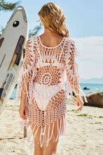 Load image into Gallery viewer, Siesta Key Fringe Detail Cover Up Dress